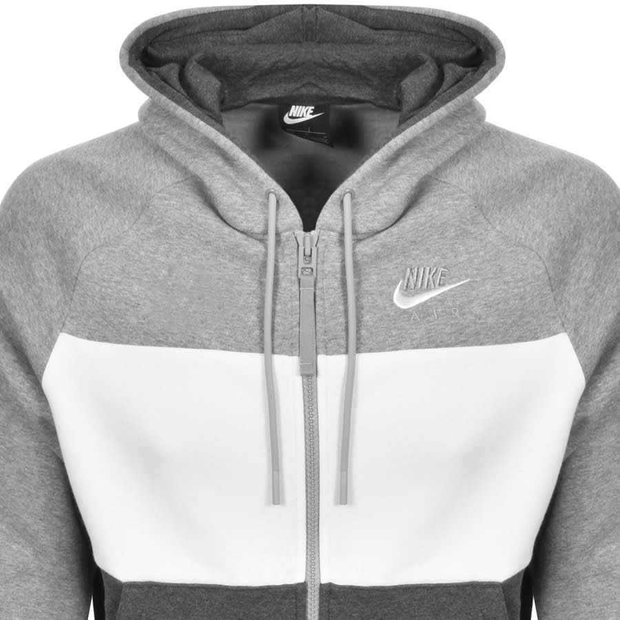 Alternative Image for ProductNike Air Full Zip Logo Hoodie Grey2